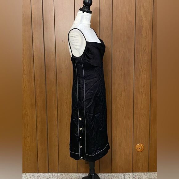 Proenza Schouler Crushed Satin Cowl Neck Midi-Dress size 6 - Picture 11 of 13